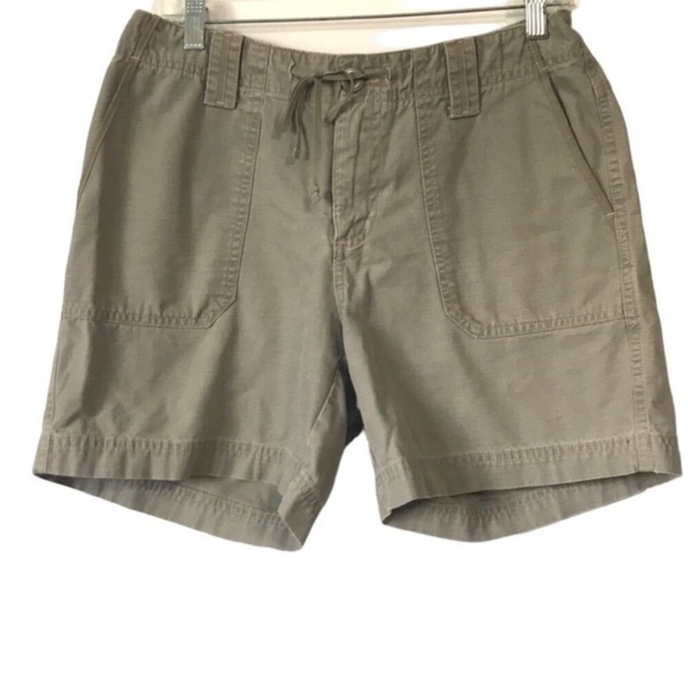 Eddie Bauer green denim Bermuda shorts size 8